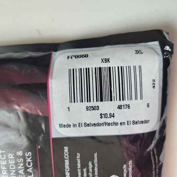 Maidenform Flexees Cool Comfort Boyshort Shapewear 3XL No Pinch Waistband BLACK - Picture 5 of 7